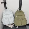 Mochila Casual Simple de Estilo Japonés para Mujer, Nueva, Ligera, de Nylon, Mochila Escolar para Estudiante, para Deportes al Aire Libre, para Viaje, para Desplazamiento