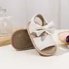 26 Sandalias Nuevas de Verano para Bebés de 0 a 1 Año para Niñas con Lazo, Zapatos Cómodos de Suela Suave para Niños Pequeños, Calzado para Bebés Transfronterizo