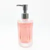 Garrafa de aromaterapia cilíndrica 150ml garrafa de aromaterapia vazia listrada garrafa transparente garrafa com ranhura para rótulo garrafa com cabeça de bomba de pressão garrafa volátil