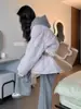 Jaqueta Acolchoada de Algodão Estilo Coreano para Mulheres, Casaco de Algodão com Enchimento para o Inverno, Modelagem Solta, Jaqueta Curta Emagrecedora, Espessada e Quente A9090