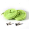 Cordones perezosos con hebilla de presión colorida, cuerda plana elástica de 6 mm 8 mm sin atar, herramienta de fijación sin atar