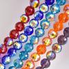 Material de Perlas Perlas Sueltas de Cristal Perlas de Tierra 96 Caras Aurora Electrochapado 8mm Pulsera a Todo Color Accesorios Perlas de Cristal