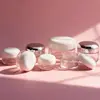 Frascos de Vidro Transparentes para Embalagem de Cosméticos, Frascos Dosadores para Creme para Olhos e Creme Facial, Frascos de Amostra para Teste de Creme de 5g no Atacado em Estoque