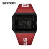 Sanda Sports Estudante Luminoso À Prova d'Água Relógio Fashion Casual Versátil Relógio Masculino e Feminino Relógio Digital Simples