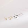 Brincos redondos de prata esterlina brincos redondos Feminino Mini orelha piercing osso da orelha novo estilo coreano simples brincos de estudante fresco bengalo de orelha