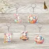 Llavero de Coche Conejo de Pascua Transfronterizo Colgante Decoración Feliz para Coche/Teléfono Adorno Acrílico para Bolso