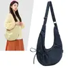 26 novos modelos de bolsas femininas plissadas de nylon à prova d'água, estilo casual transfronteiriço, versáteis para o dia a dia.