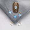Wengenie mismo estilo Aurora Hielo transparente plano forma especial joya para uñas de diamante Red de diamantes popular punta del dedo Diamante mezclado venta al por mayor