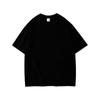 Camiseta Masculina de Manga Curta Algodão Puro Pesado 300g, Solta Gola Redonda Marca Trendy Casal, Camiseta Básica Camada Interna, Camiseta Masculina