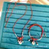 Colgante de Bolsa de la Suerte Hueca de Plata Pura 999 Doble Cara Bendición de Gordura Estilo Nacional Retro Colgante de Nube Auspiciosa Pulsera Collar Envío Directo