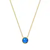 Collar de Plata de Ley S925 Ópalo Ópalo Cadena de Clavícula Europea y Americana Gargantilla Accesorios Collar Moda para Mujer Estilo Japonés y Coreano