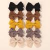 Pinza de pelo con lazo de tela de 1.6 pulgadas para niños, pinza de macarrón hecha a mano, pinza de pico de pato, accesorios para el cabello de niña 3002
