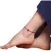 Cuentas de Transferencia Benmingnian Amantes Mismo Estilo Cinabrio Púrpura Cuerda Roja Tejida Pulsera de Mujer Cuerda de Mano Simple para Hombre Cadena para Tobillo
