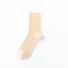 Calcetines de Cuatro Estaciones Calcetines para Mujer Verano Finos Color Morandi Doble Aguja Color Sólido Calcetines Medios para Mujer Japoneses Moda ins Calcetines de Moda