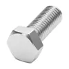 Tornillos hexagonales externos de acero inoxidable 304 totalmente roscados, pernos hexagonales de rosca inversa, tornillos para máquina m4m5m6m10m14m16