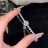 Pulsera Corazón Brillante de Lujo con Diamantes Completos para Mujer, Nuevo Modelo 2026, Joyería Exquisita de Gama Alta para Estudiantes y Mejores Amigas