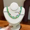 Retro Exquisito Moderno Elegante Versátil Ábaco Cuentas Piedra Natural Collar de Cuentas Lujo Accesible Gama Alta Cadena para Clavícula Apilada