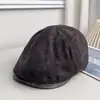 Nueva Gorra Artística Retro Transpirable de Estilo Británico Orientada Hacia Adelante para Mujer, Sombrero de Pintor Elegante Versátil para Otoño que Adelgaza el Rostro