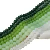 Cuentas Redondas de Vidrio Verde Esmeralda Imitación Jade Pulsera Estilo Antiguo Collar Pulsera de Cuentas DIY Colgante de Borla Cuentas de Cola Cuentas Sueltas 4/6/8/10