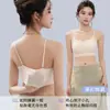 Base de maquillaje líquida con copa fija en la espalda, lencería invisible sin costuras para bustos pequeños, sensación de piel desnuda, sujetador strapless transpirable cómodo para mujeres