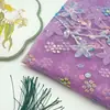 Tecido para Bordado de Vestido de Casamento Flor de Seis Pontas, Diversos Estilos em Estoque, Adereços e Acessórios para Roupas Infantis, Tecido para Bordado de Barra