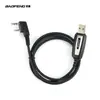 Cable de programación baofeng UV5R/888S al por mayor de fábrica, cable de datos USB tipo K, cable de escritura de frecuencia para walkie-talkie TYT