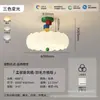 Luz de techo para habitación infantil y dormitorio Memphis, con forma de corazón colorido, moderna estilo crema de pétalos para habitación de princesa dormitorio principal, hierro