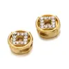 Novas Contas Espaçadoras Francesas de Alta Qualidade Cravejadas com Diamantes Aço Inoxidável Revestido a Vácuo Cor Duradoura Espaçador Cristal Material para Miçangas DIY