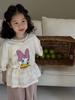 Camiseta Infantil 2026 Otoño Estilo Coreano Estampado de Dibujos Animados Manga Corta Niños Cuello Redondo Casual Holgada para Niños y Niñas