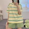 Pijama de Patricio Estrella 2025 para Mujer Verano Manga Corta Shorts Dibujos Animados Lindo Estudiante Talla Grande Conjunto de Ropa de Casa para Estudiante