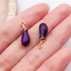 Amazon Handmade Pingentes de Frutas Esmaltados 3D Liga Metálica Morango Melancia Pimenta Milho Acessórios para Joias DIY