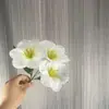 Flor Artificial Ramo de 5 Cabezas de Tulipanes Impresión 3D Tela Mate Decoración de Pared de Flores para Hogar Boda Juego de Flores Artificiales Venta al por Mayor