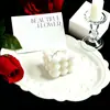 Vela Perfumada en Forma de Cubo con Corazón de Color Sólido Decoración para el Hogar Regalo de Cumpleaños Disponible en Múltiples Colores Nueva Vela de Aromaterapia