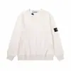 Suéter Básico Clásico de Punto de Lana Cross-Border Stone Island Primavera 2025 con Parche en la Manga Suéter de Cuello Redondo para Pareja