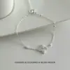 Luxo Leve Estilo Francês, Brincos de Zircônia Rosa Doces e Elegantes, Pulseira, Colar, Corrente Exquisita para Clavícula com Zircônia Cintilante e Acessórios de Orelha