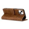 Adecuado para iPhone16 Funda de Cuero S24 Sensación de Piel Borde de Doble Pliegue Billetera para Tarjetas Funda Protectora Google 9Pro Color Sólido Esmerilado