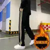 Calças Casuais Pretas Estilo Americano para Homens 2026 Nova Moda Masculina Versátil Soltas Tamanho Grande Estudante Perna Reta Calças Esportivas