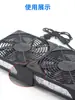 Soporte de soplado lateral para enfriar tarjetas gráficas en la caja, soporte de montaje y conexión de ventilador, clips de fijación de ventilador, herrajes de fijación, 1 par