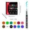 Marcadores Acrílicos Líquidos Directos, Plumas de Graffiti de Colores Apilables, Amplia Gama de Colores, Arte Estudiantil, Plumas de Dibujo con Punta Suave para Manualidades Infantiles