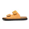 Sandalias casuales de verano para hombre, antideslizantes, resistentes al desgaste, tipo slip-on, personalizadas, sandalias de moda y versátiles estilo Birkenstock para hombre