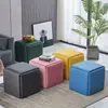 Banqueta de Almacenamiento Moderna Nórdica, Banqueta para Cambiarse los Zapatos, Taburete Pequeño Multifuncional, Taburete Plegable Cubo, Taburete Combinado Cinco en Uno