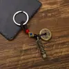 Explosões de Barraca Yunnan Bronze Antigo Dinheiro Wudi Carro Chaveiro Cobre Pingente de Bolsa Presente de Viagem Joia