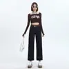 Calça Jeans Cropped Reta Azul Denim para Mulheres 2025 Nova Primavera e Outono Petite Emagrecedora Casual Calça Cigarrete
