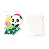 Acessórios de Pingente de Gotejamento de Óleo de Natal DIY Liga Panda Joia Chaveiro Corrente de Celular Pingente Feito à Mão