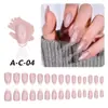 Unhas Postiças Cor Sólida Olho de Gato, Pontas de Unha Médio-Curtas em Formato Amêndoa, Pontas de Unha Pré-Fabricadas Olho de Gato com Glitter, Adesivos de Unha Postiça, Transfronteiriço