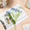 Estilo Pastoral 5 Cabezas Hierba Negra Flor Artificial Tela de Seda Planta Verde Accesorio Decorativo Fotografía Mesa Arreglo Estilo Nórdico