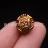 Arena de Cristal de Alto Contenido Accesorios de Cinabrio DIY, Calabaza de Cinabrio Chapada en Oro, Pixiu, Joyería con Colgante de Loto, Abalorios Sueltos al por Mayor