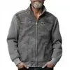 Chaqueta para Hombre para Primavera y Otoño, Talla Europea Ropa de Trabajo, Cuello Alto Casual, Pantalones Versátiles Nuevos para Hombre, Ropa de Abrigo para Hombre