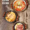 Base de Arroz para Olla de Barro Tejida, Olla de Barro Resistente a Altas Temperaturas, Cesta de Ratán, Olla de Hierro Anti-quemaduras, Base Aislante para Olla Seca, Cesta para Pizza