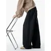 Pantalones Casuales Amplios Sueltos para Hombre Marca de Moda Pantalones Talla Americana Versátiles Muestran Delgado Largo Otoño Plisado Talla Grande